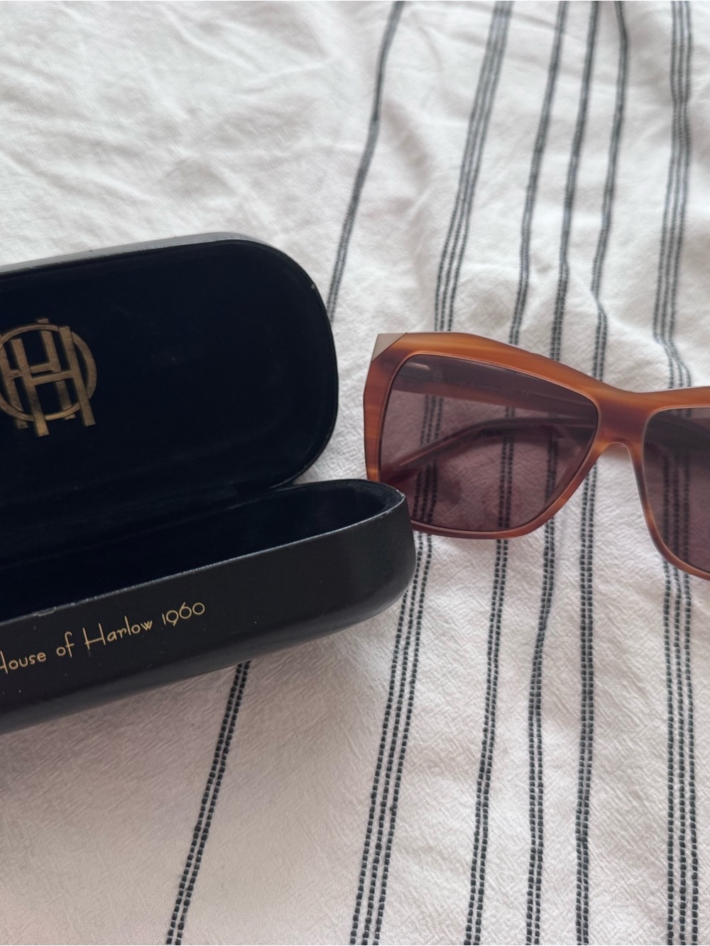 House of Harlow 1960 Tortoiseshell Square Sunglasses